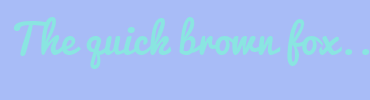 Image with Font Color 8AE5E1 and Background Color A8BCF7